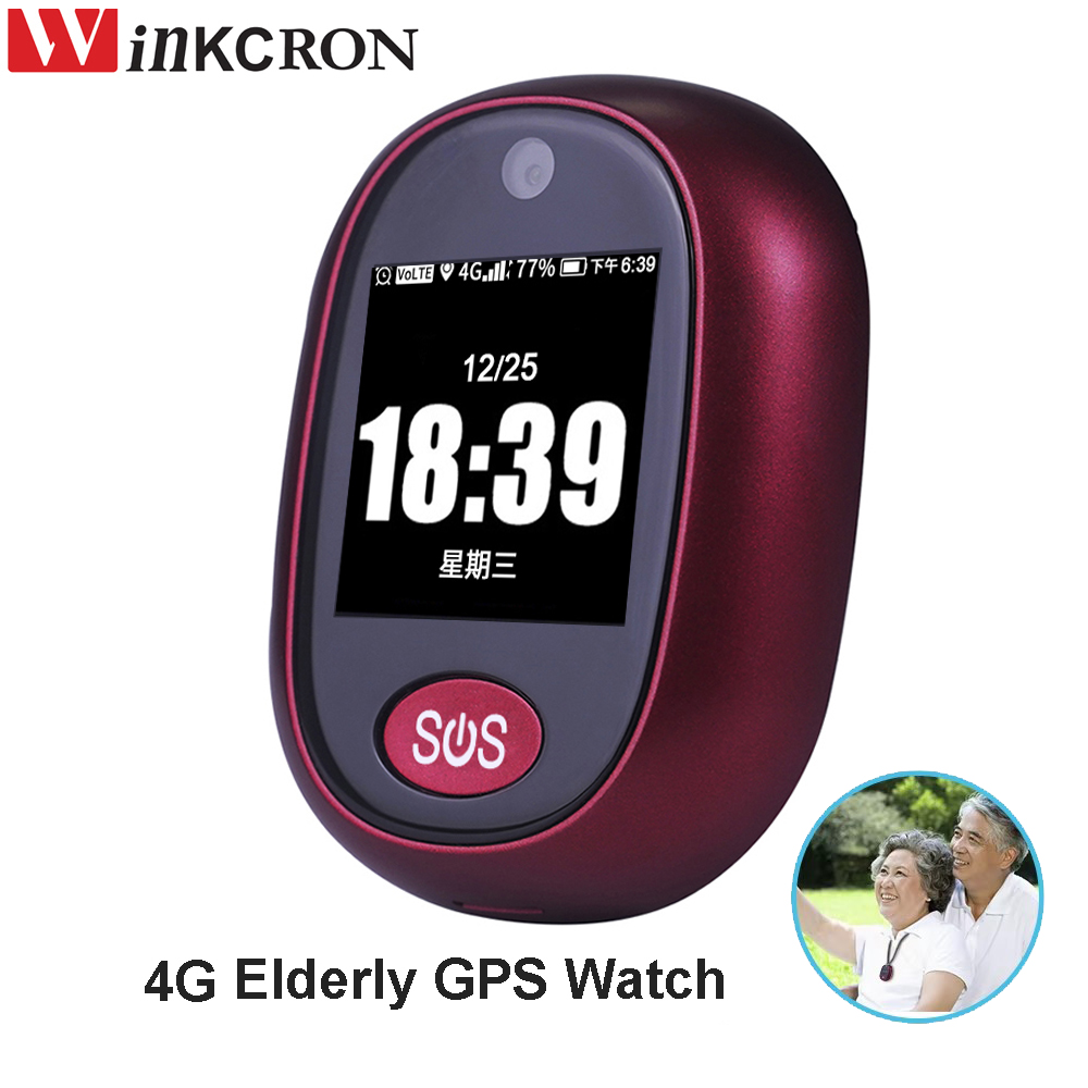 Fall Detection Watch - ساعة ذكية 4G موديل 2026 للمسنين