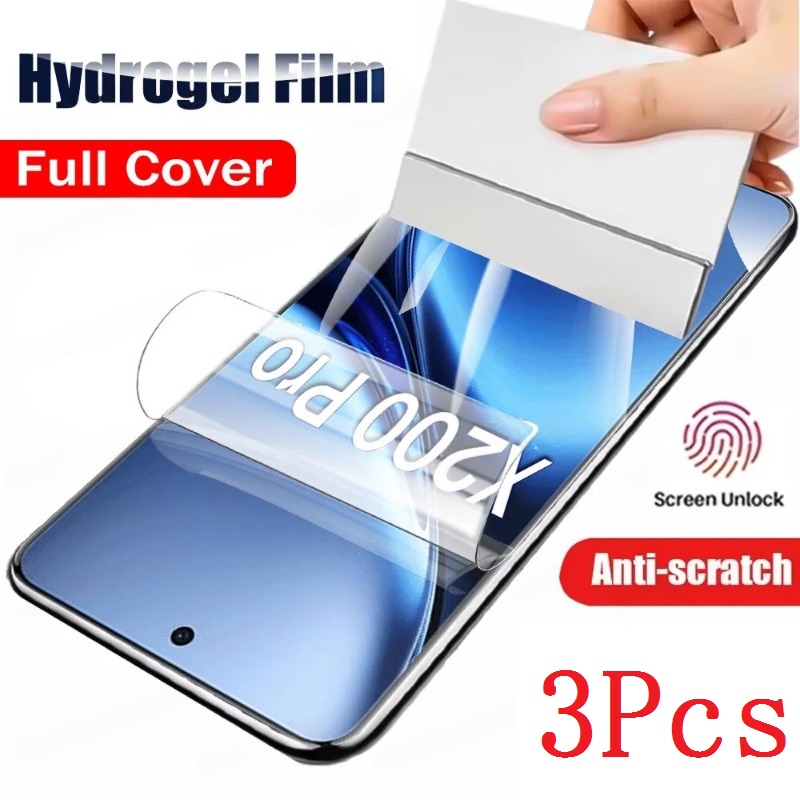 Vivo V40 - 3 قطعة فيلم هيدروجيل ل VIVO