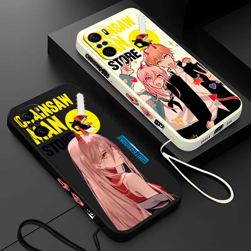 Xiaomi Redmi Note 14 - جراب هاتف سائل بتصميم أنمي تشينسو
