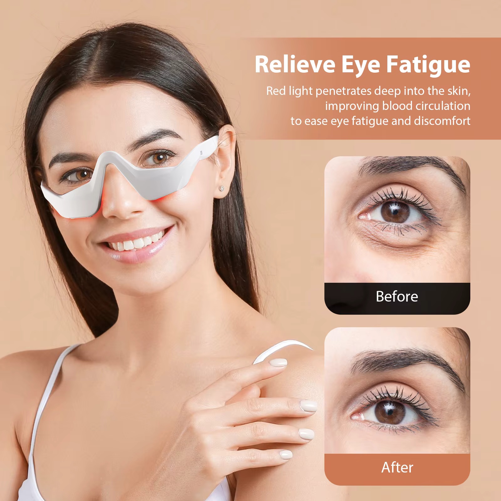 نظارات تدليك العين بالضوء الأح - مراجعة Light Therapy Glasses وسعره