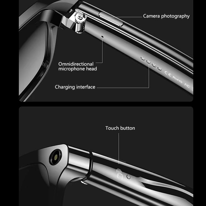 نظارات لينوفو الذكية مع كاميرا - مراجعة Smart Glasses Lens وسعره
