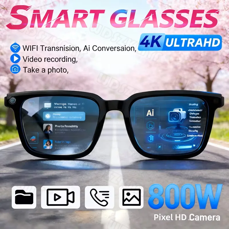 نظارات ذكية 4K بقدرة 800 واط ل - مراجعة Smart Glasses Lens وسعره