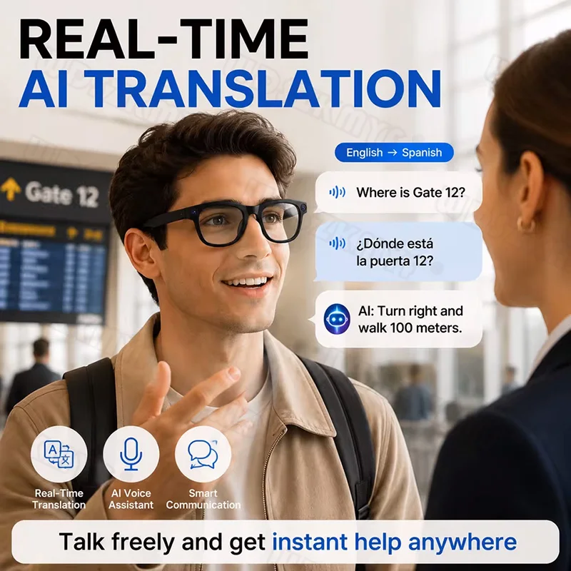 نظارات ذكية 4K بقدرة 800 واط ل - مراجعة Smart Glasses Lens وسعره